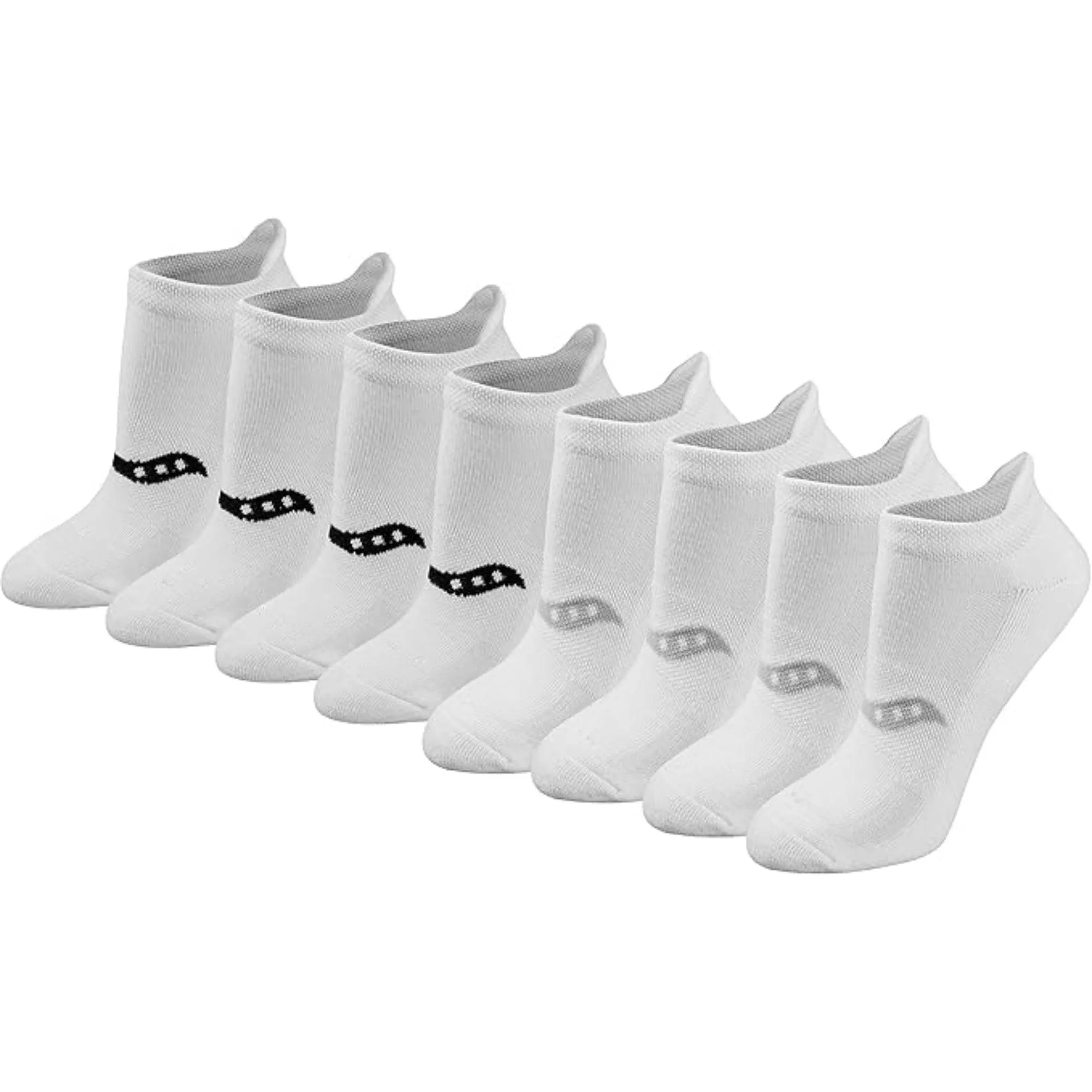 8-Pack Athletic Cushioned Socks - Low Cut and Comfortable