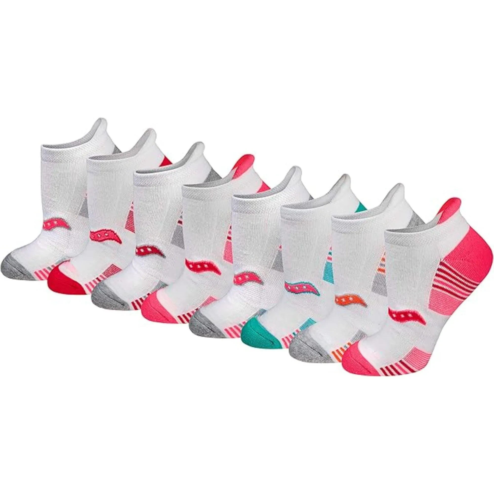 8-Pack Athletic Cushioned Socks - Low Cut and Comfortable