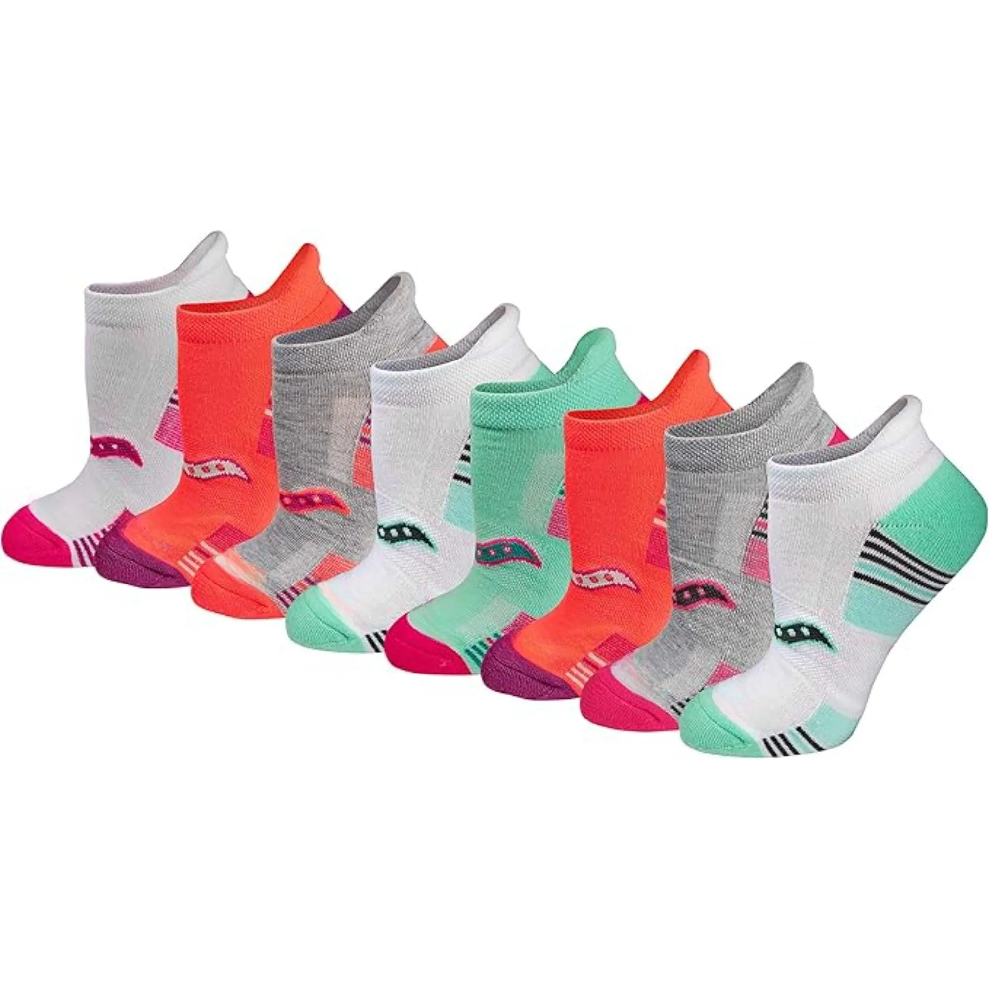 8-Pack Athletic Cushioned Socks - Low Cut and Comfortable