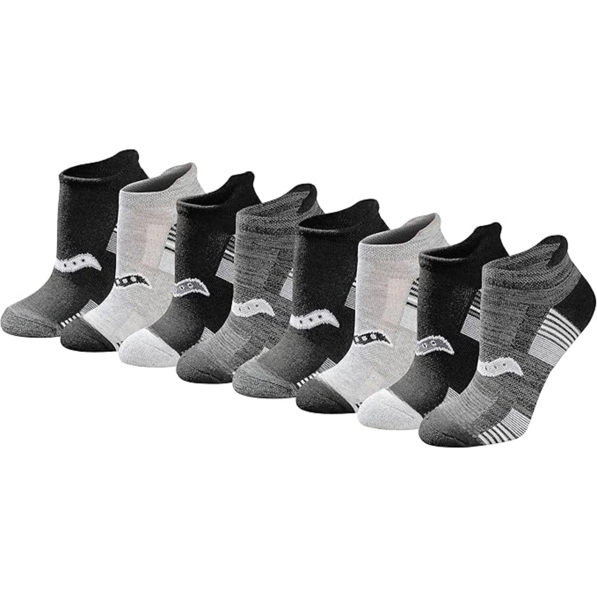 8-Pack Athletic Cushioned Socks - Low Cut and Comfortable