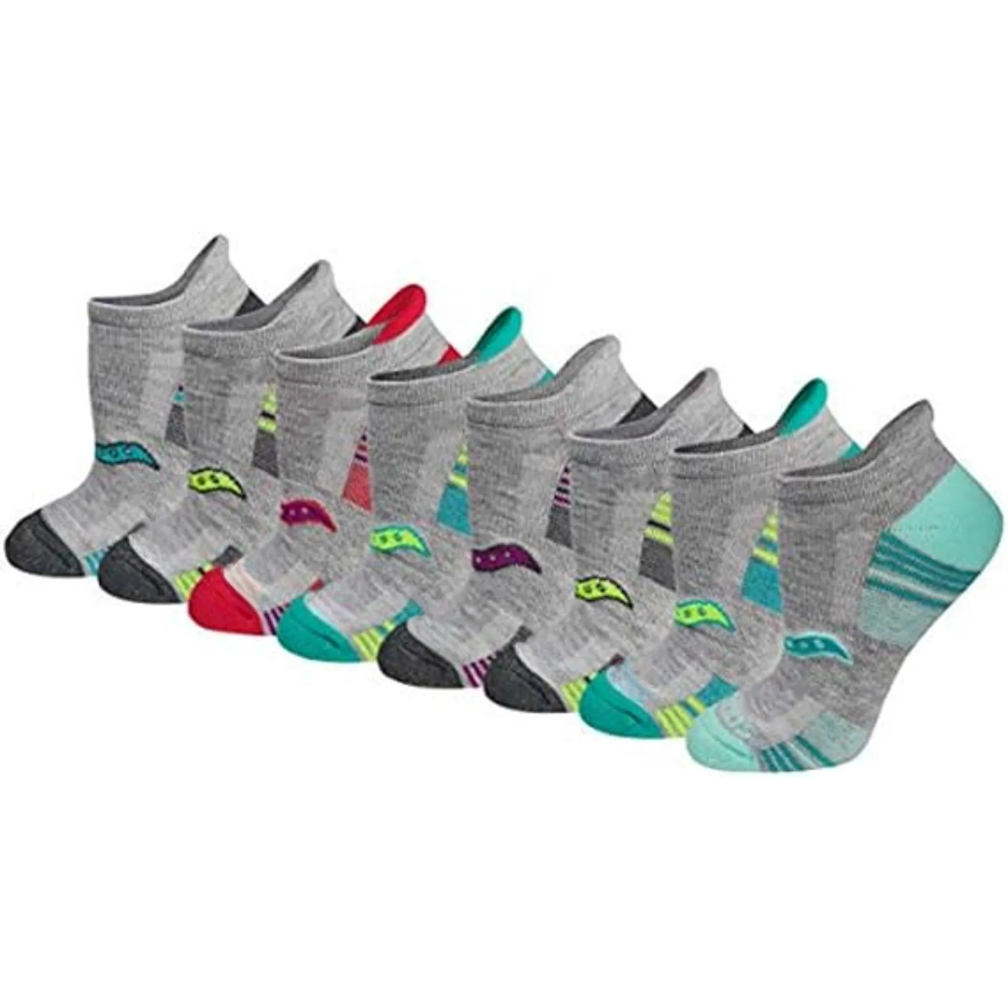 8-Pack Athletic Cushioned Socks - Low Cut and Comfortable
