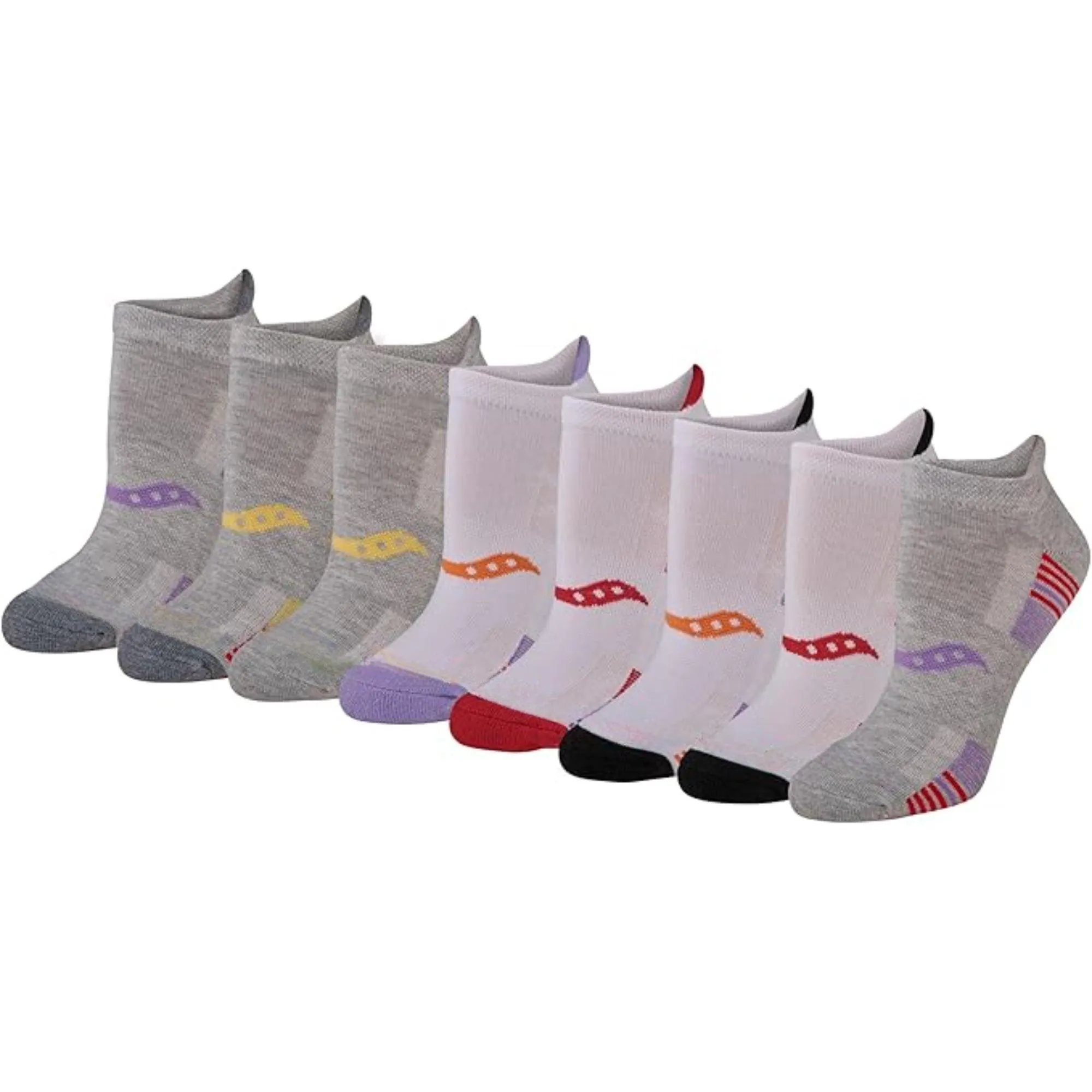 8-Pack Athletic Cushioned Socks - Low Cut and Comfortable