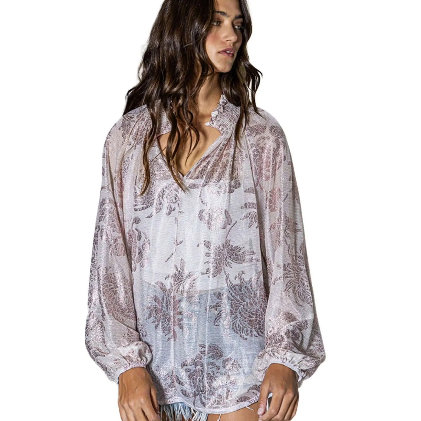Always a Rose Feminine Blouse Made in USA