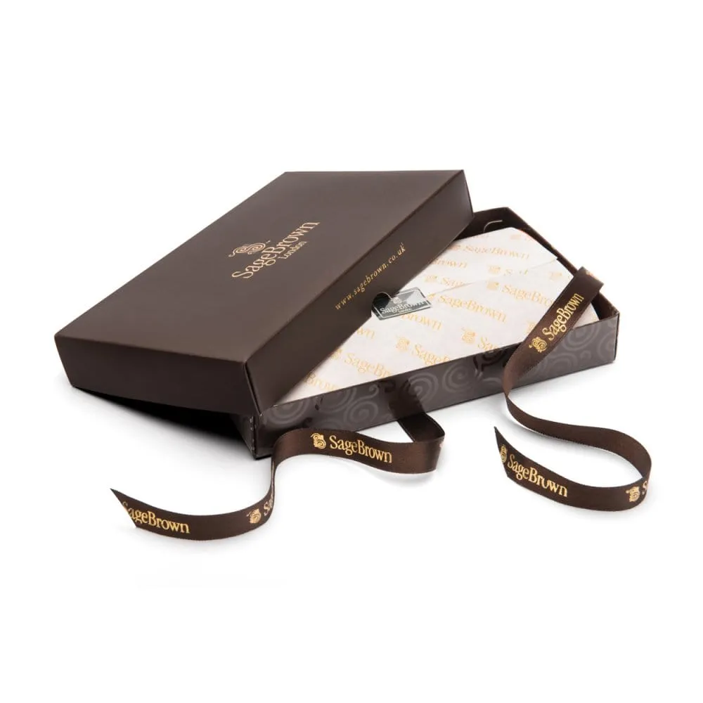 Compact Leather Wallet With Coin Purse - Havana Tan