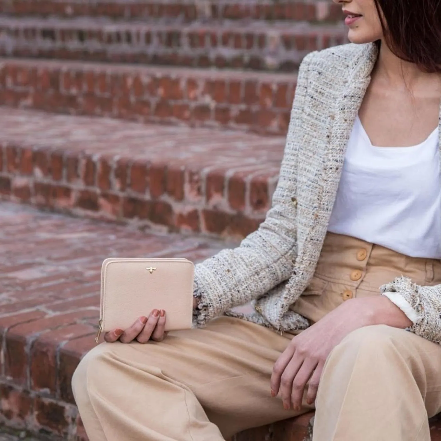 Compact Wallet - Nude