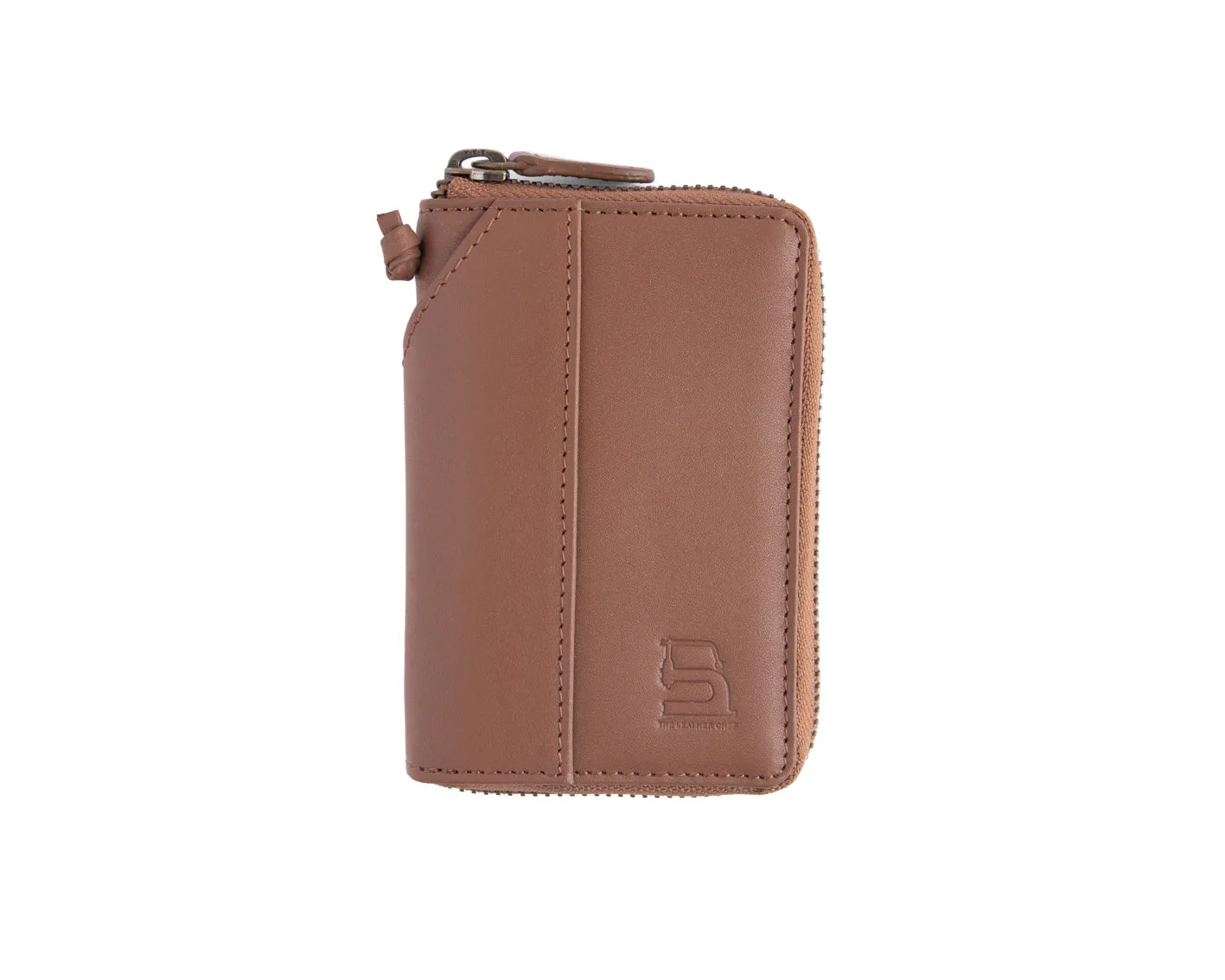Compact Zipper Wallet - TAN