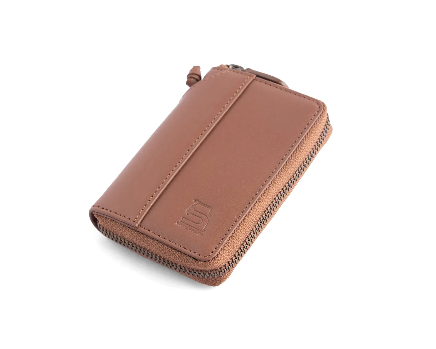 Compact Zipper Wallet - TAN