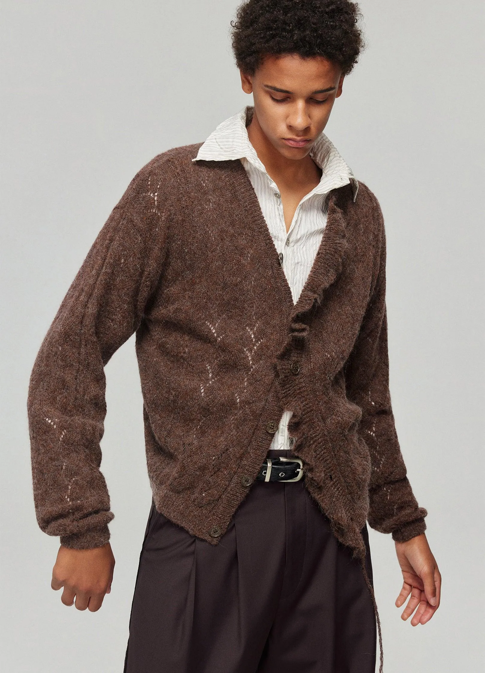Cozy Botanical Knit Cardigan