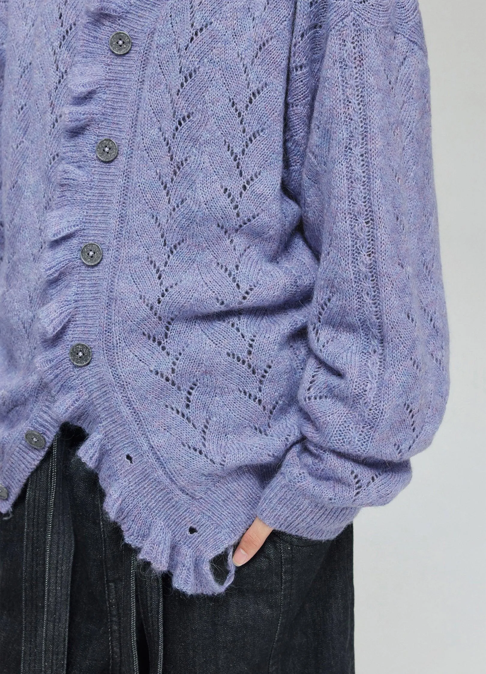 Cozy Botanical Knit Cardigan