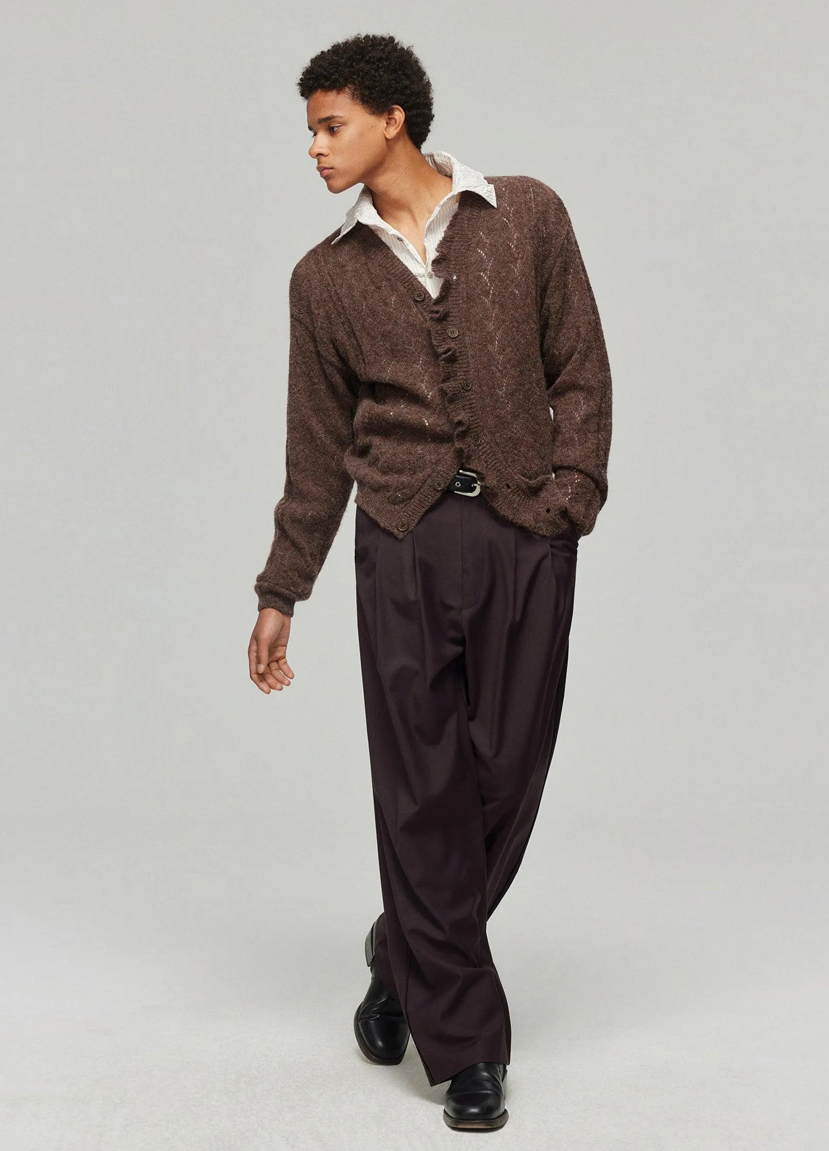 Cozy Botanical Knit Cardigan