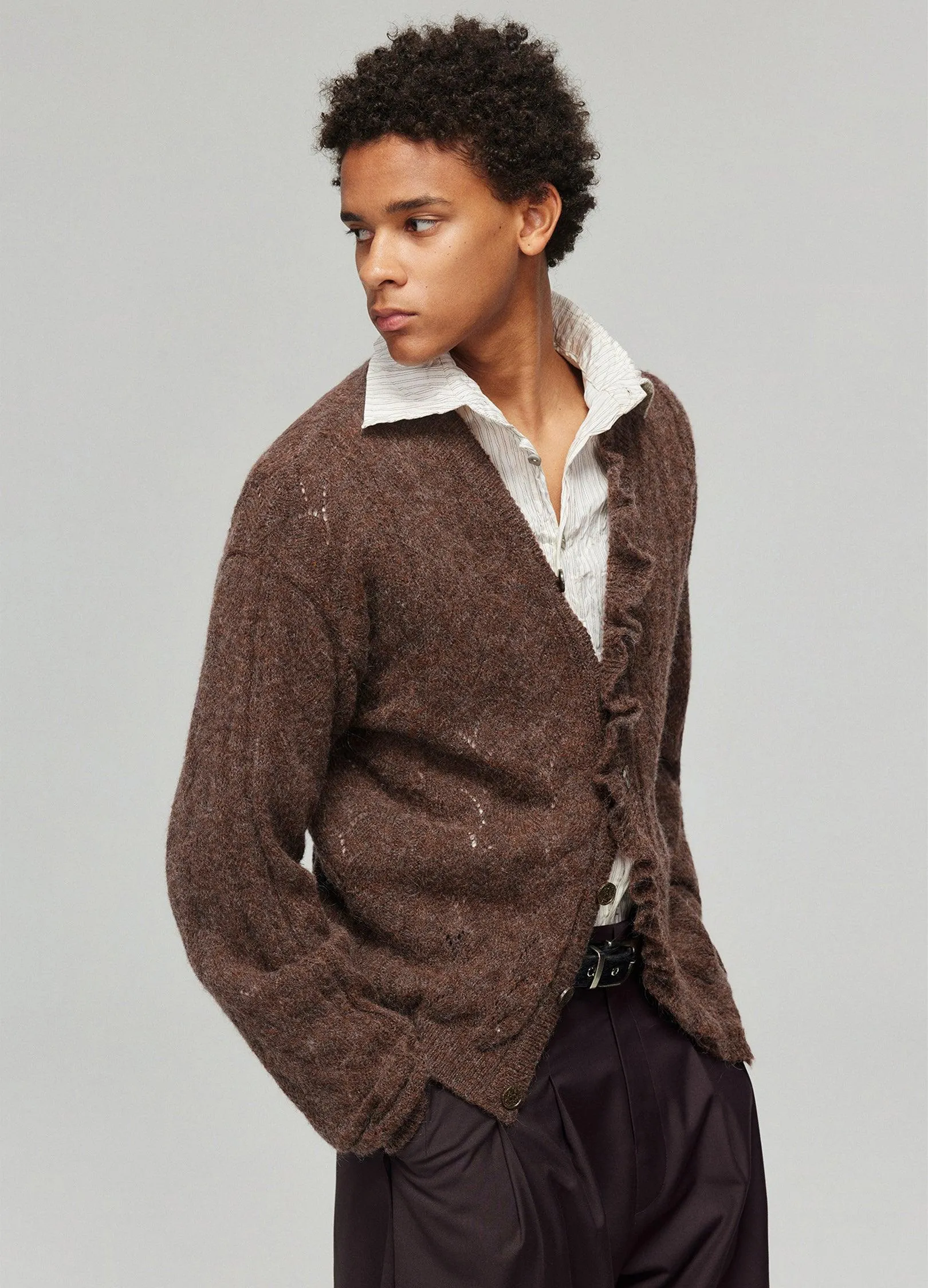 Cozy Botanical Knit Cardigan