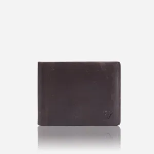 Eastwood Slim Leather Card And Note Wallet, Brown