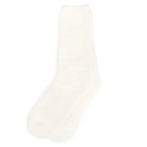 Kashwere Ankle Calf Creme Spa Socks Chenilla Classic
