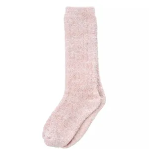 Kashwere Lounge Ultra Soft Blush Pink & White Heathered Spa Socks