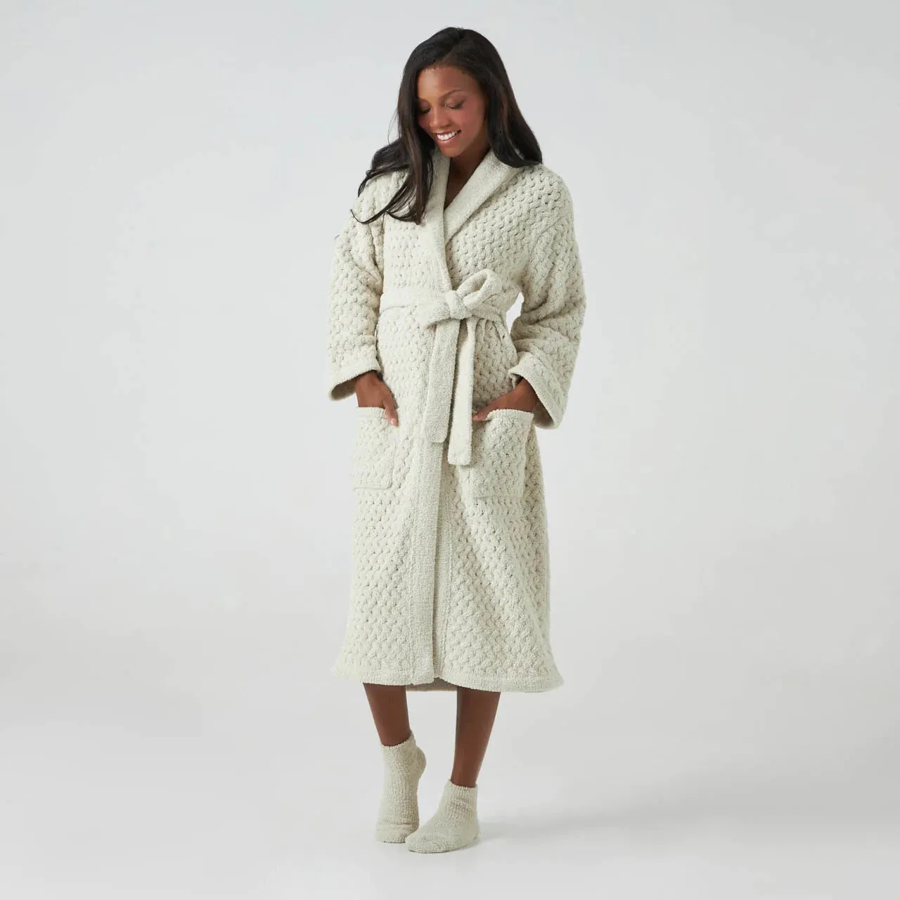 Kashwere Ultra Soft Malt Plush Spa Socks