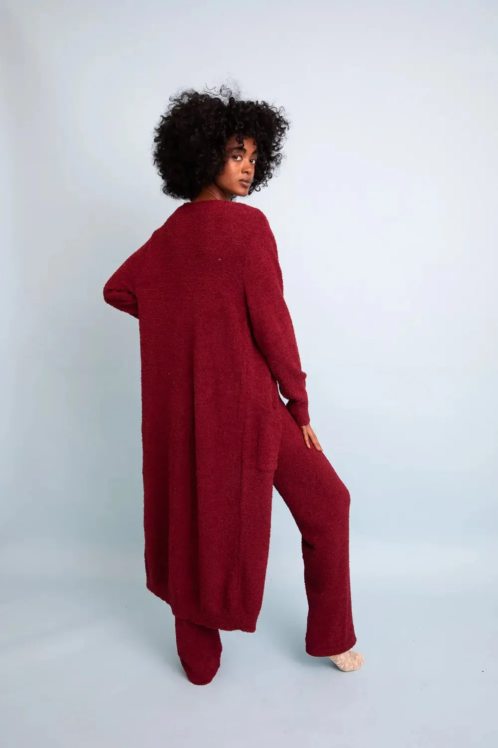 Luxe Cozy Boucle Oversized Cardigan