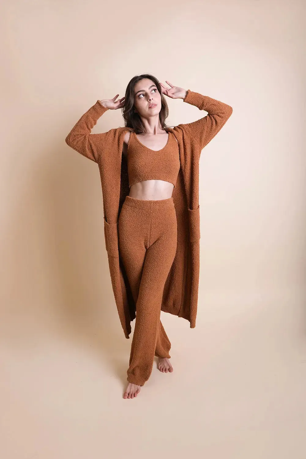 Luxe Cozy Boucle Oversized Cardigan