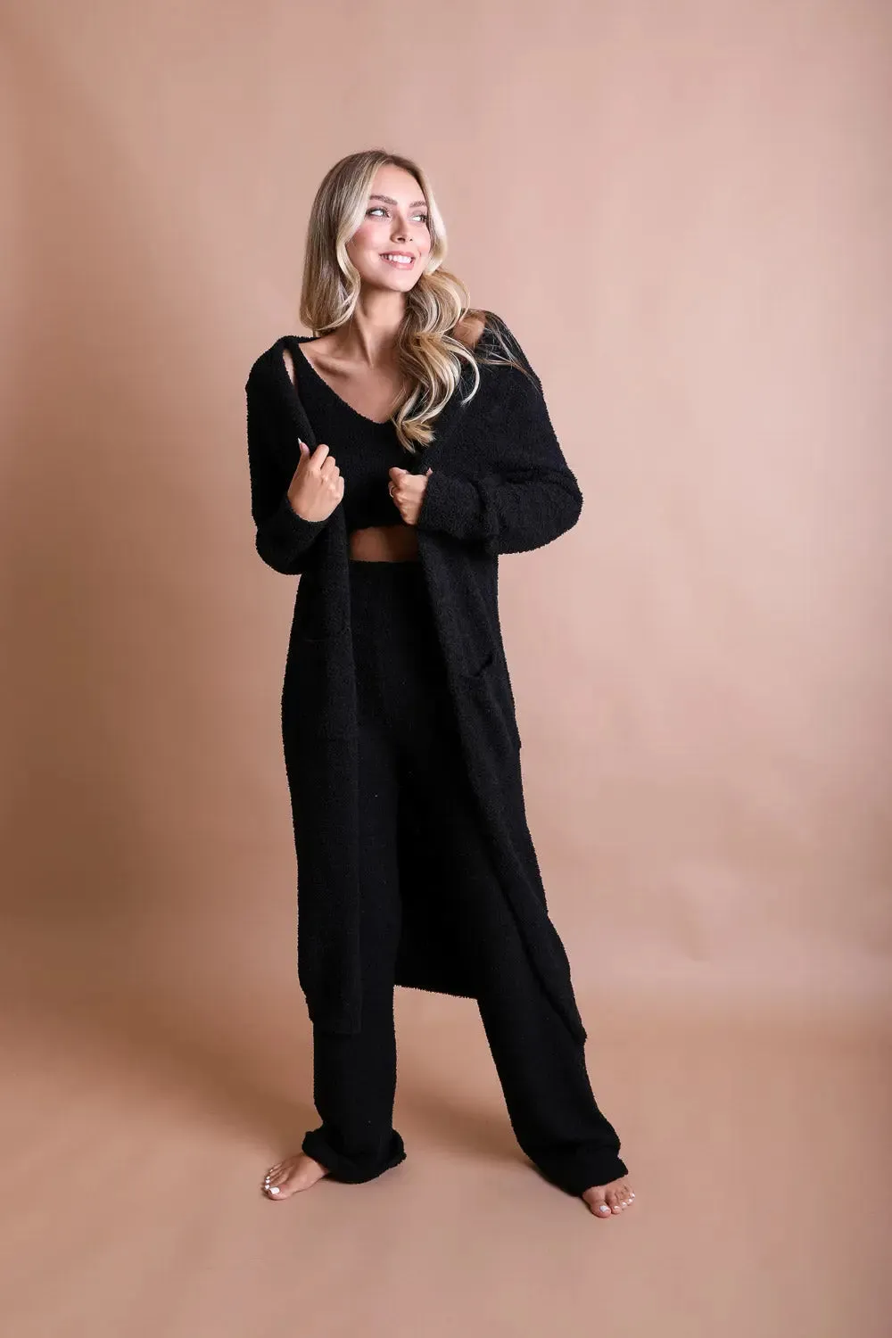 Luxe Cozy Boucle Oversized Cardigan