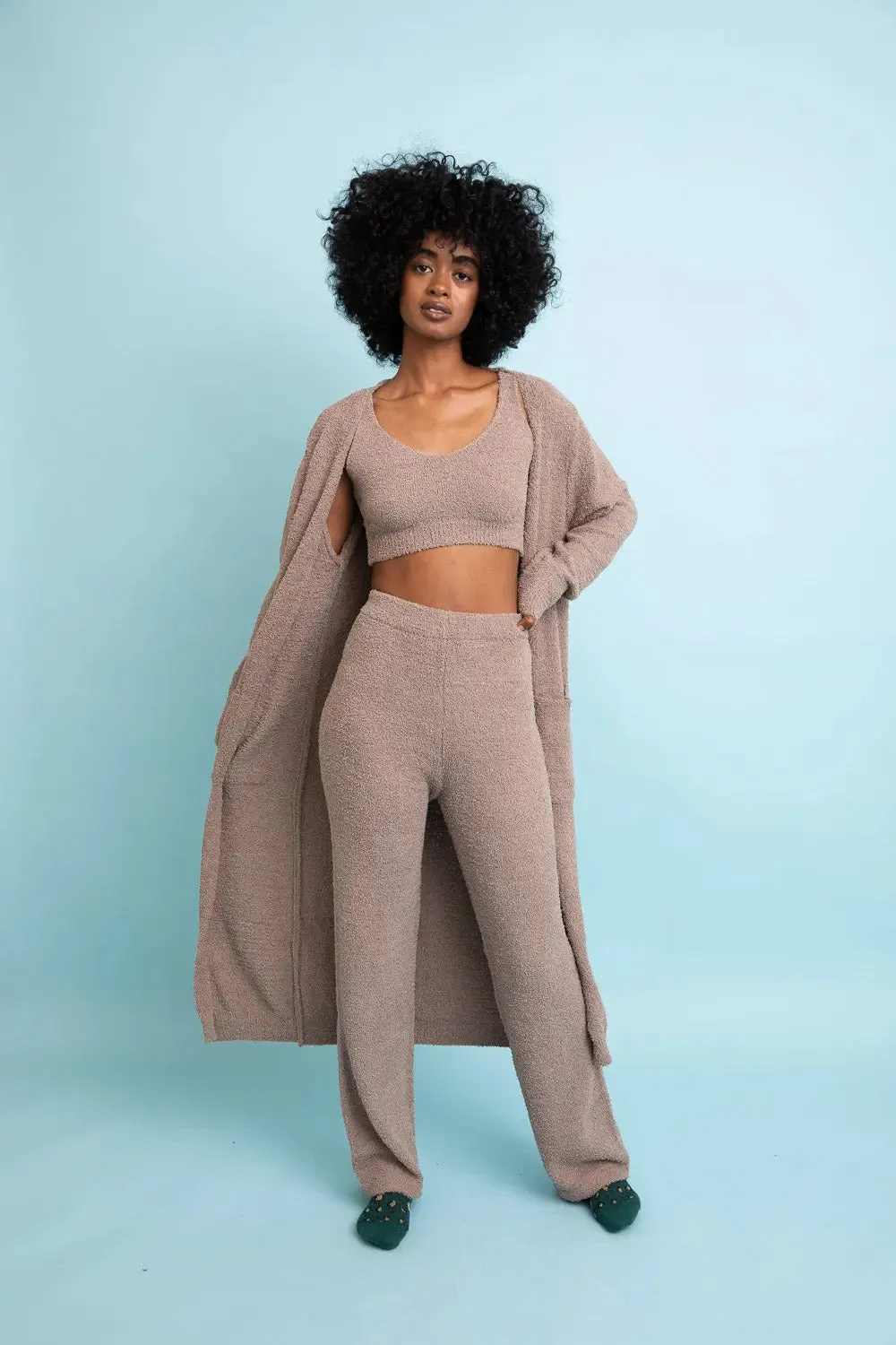 Luxe Cozy Boucle Oversized Cardigan