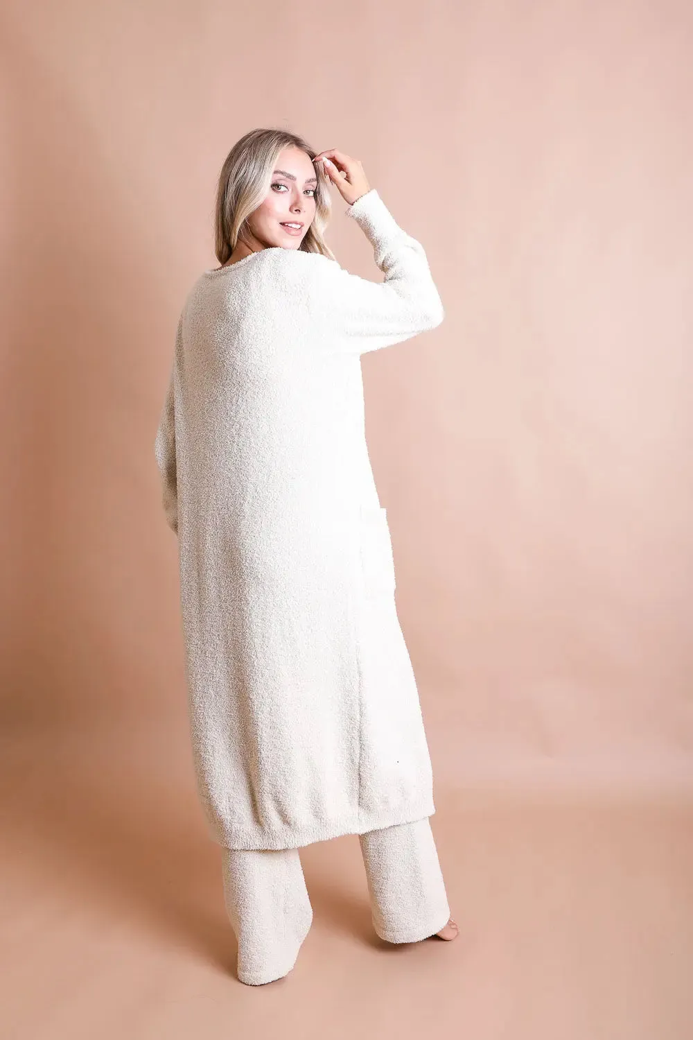 Luxe Cozy Boucle Oversized Cardigan
