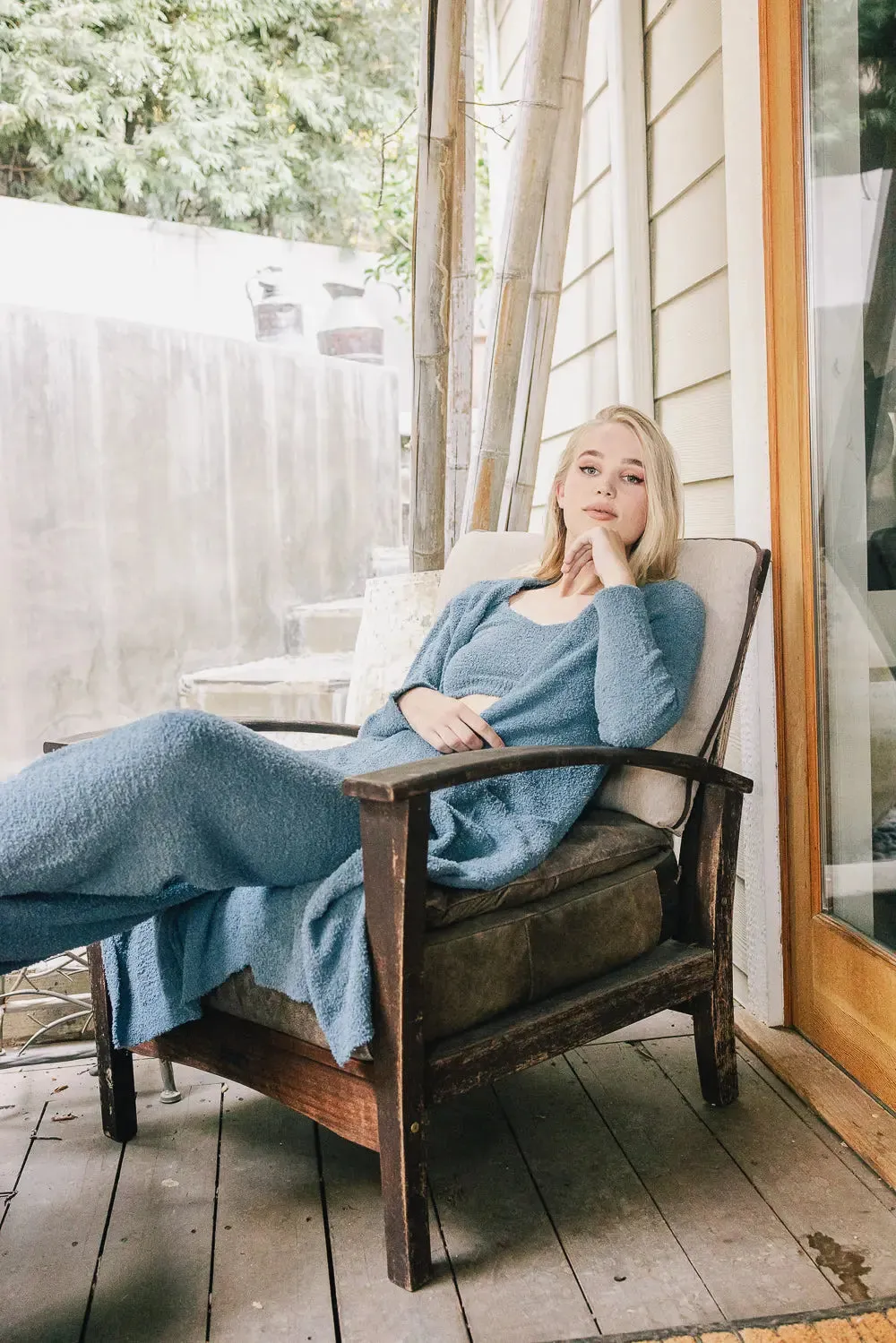 Luxe Cozy Boucle Oversized Cardigan