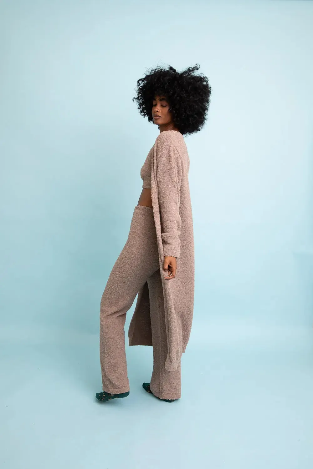 Luxe Cozy Boucle Oversized Cardigan