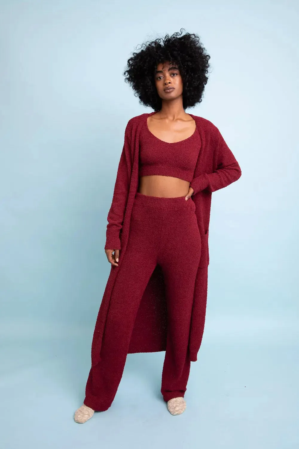 Luxe Cozy Boucle Oversized Cardigan