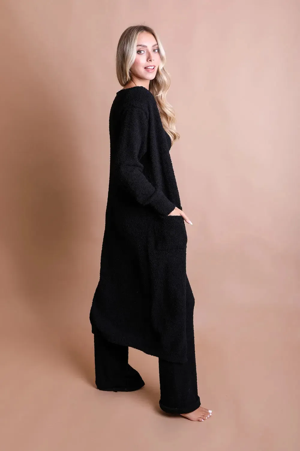 Luxe Cozy Boucle Oversized Cardigan