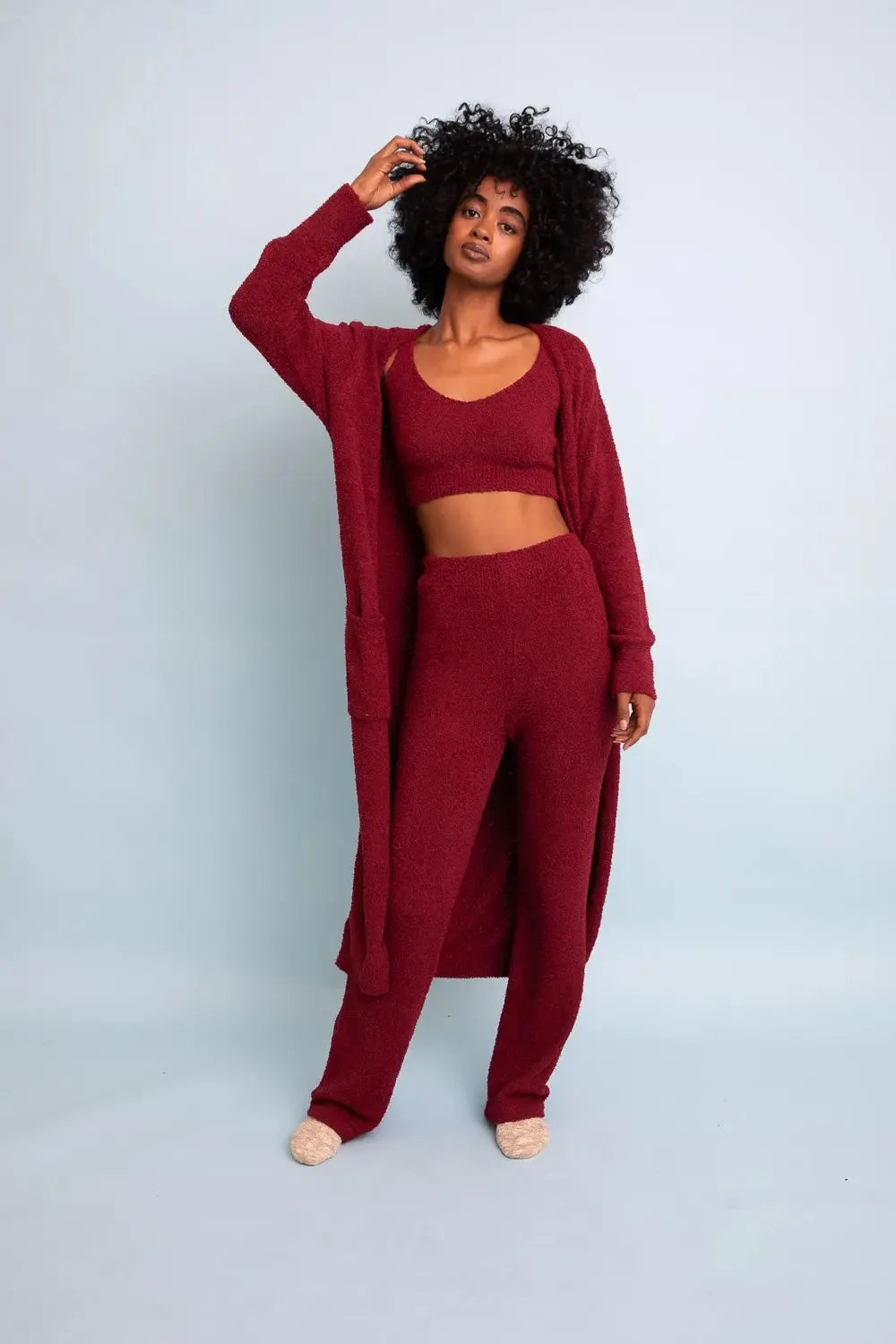 Luxe Cozy Boucle Oversized Cardigan
