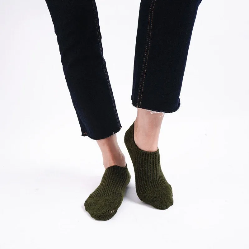 Miss June’s | 1 pair socks｜Daily | Cotton | Natural | No-show | Fall | Winter | Textured | Casual | Stylish | Comfortable | Women’s|