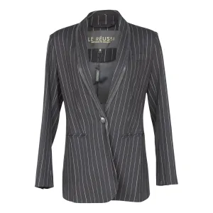Power Woman- Black/White Pinstripes Blazer/Suit