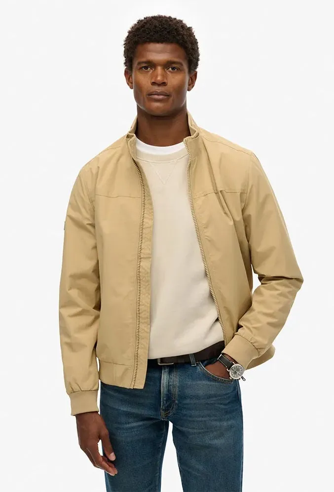 Superdry Nylon Harrington Jacket - Canyon Beige