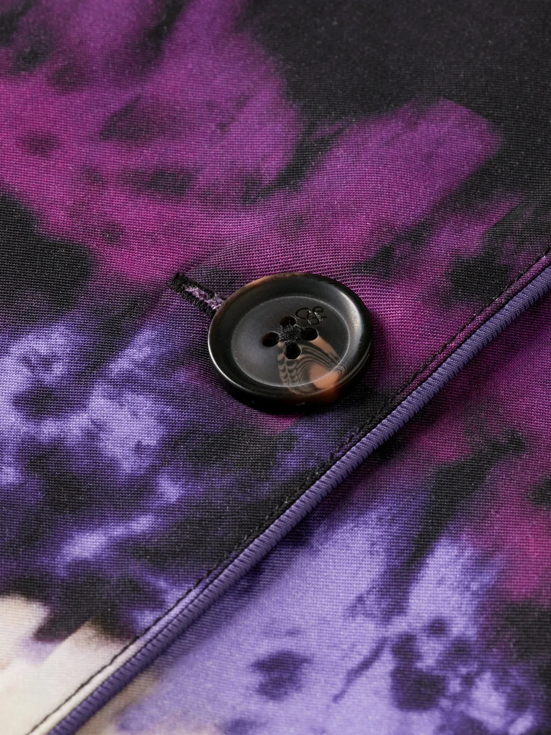 Tie-dyed pyjama blazer