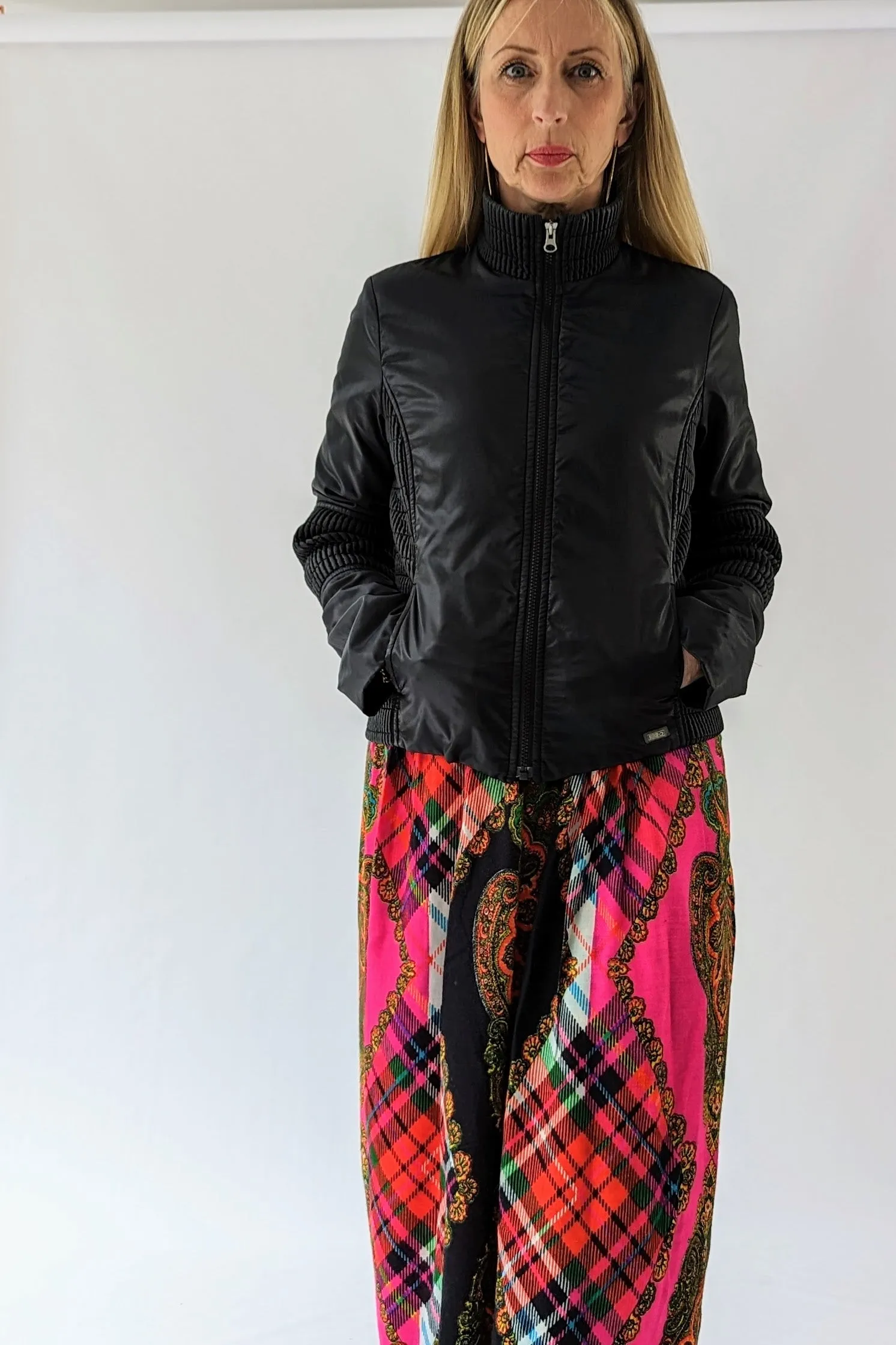 Vintage Black Lightweight Black Short Casual Jacket